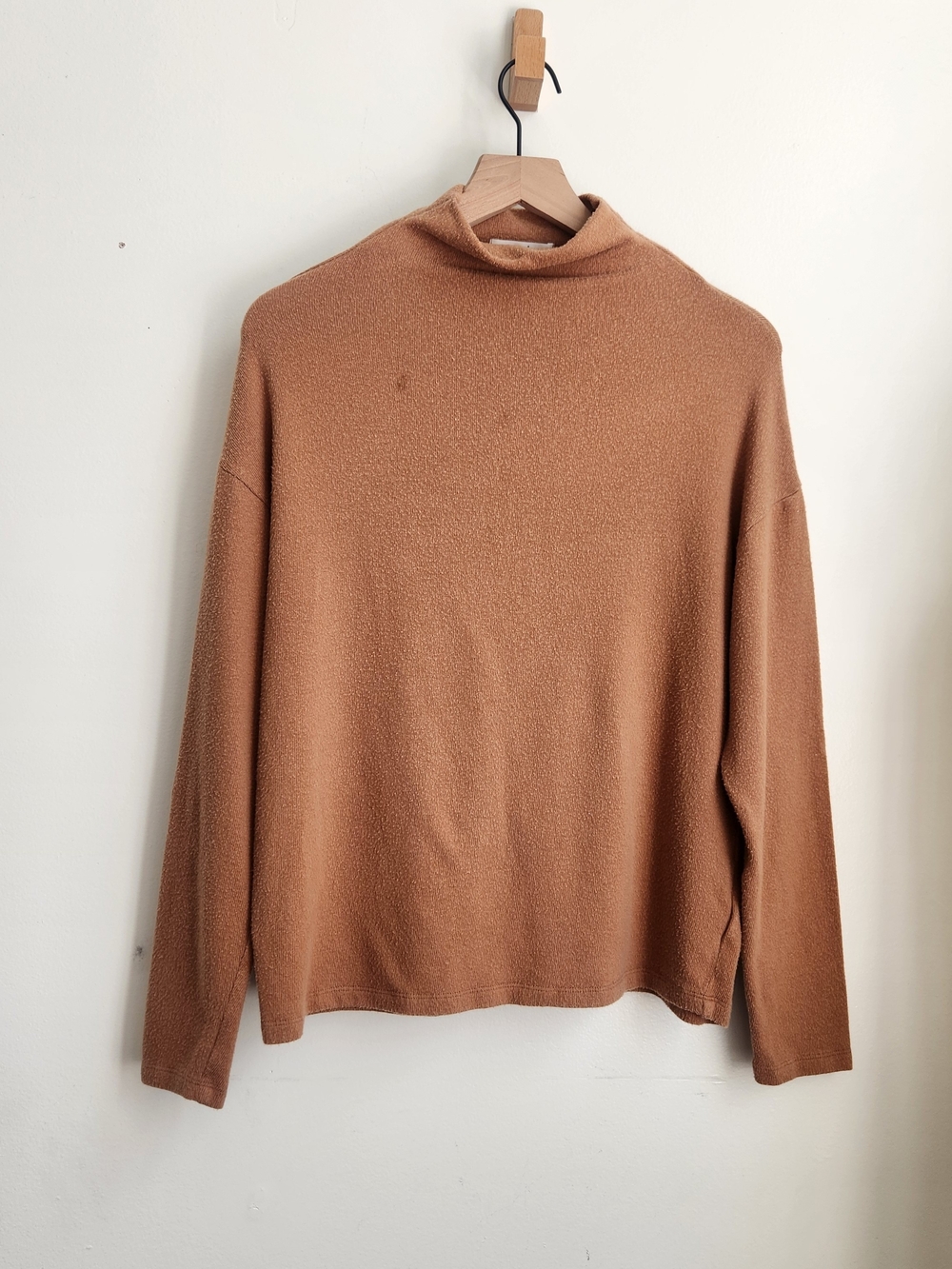 Reformation Kira Mock Neck Sweater Small Womens Long Sleeve Pullover Top Boho